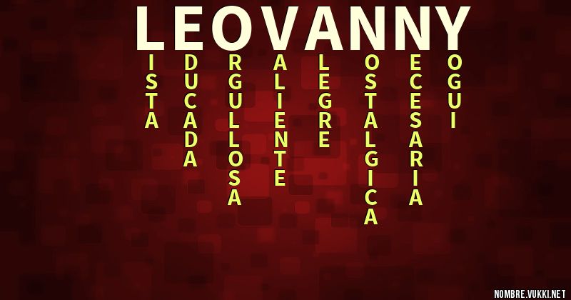 Acróstico leovanny