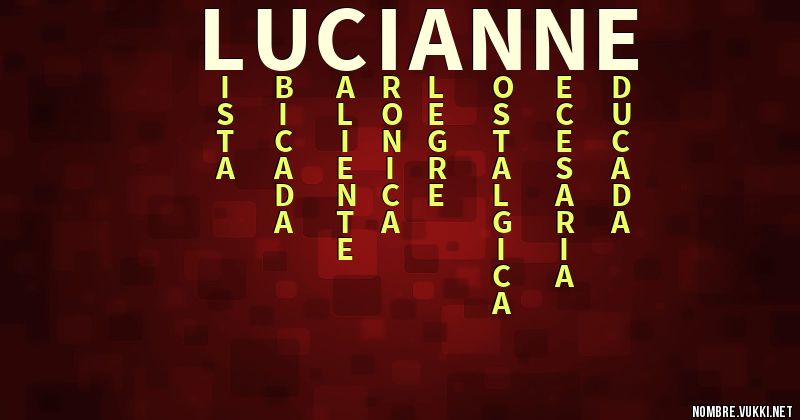 Acróstico lucianne