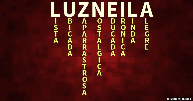 Acróstico luz neila