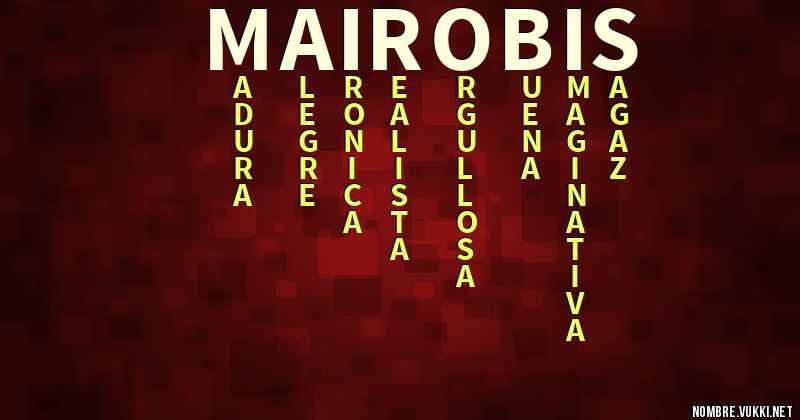 Acróstico mairobis