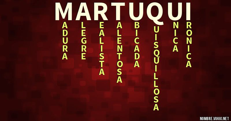 Acróstico martuqui