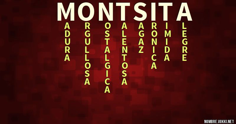 Acróstico montsita