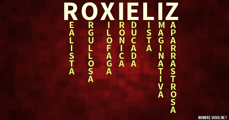 Acróstico roxieliz