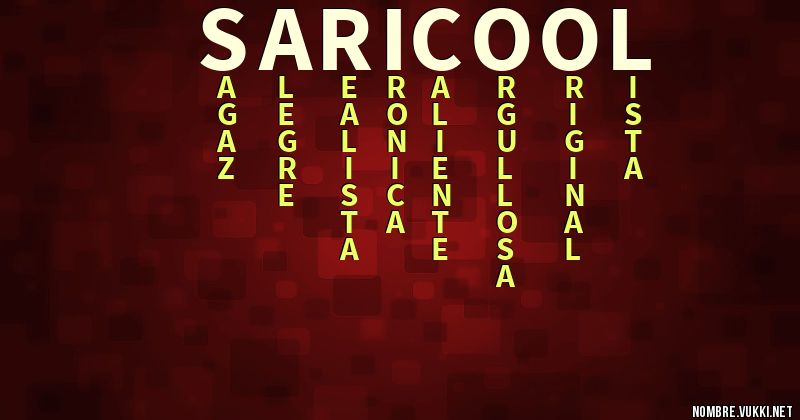 Acróstico saricool