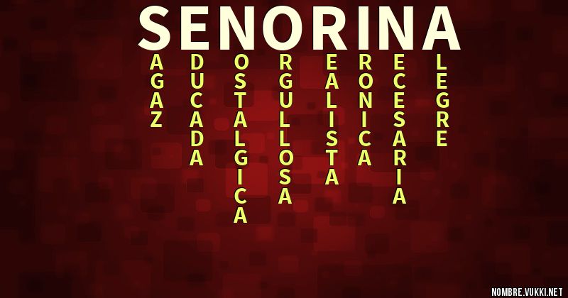 Acróstico señorina