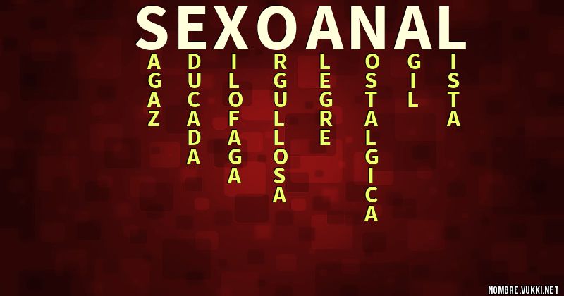 Acróstico sexoanal