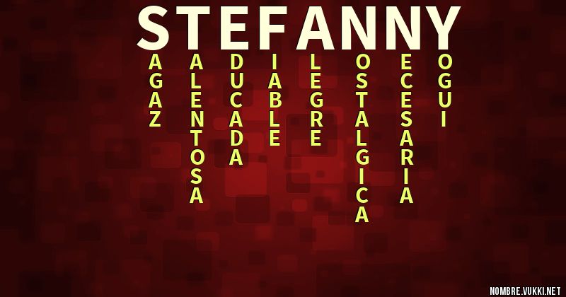 Acróstico stefanny