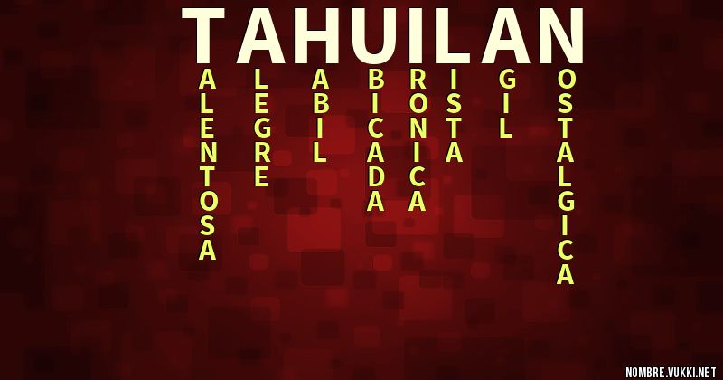 Acróstico tahuilan