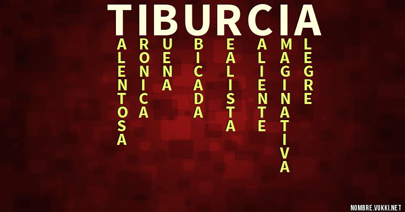 Acróstico tiburcia