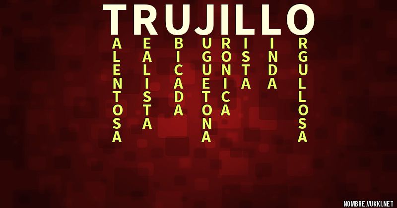 Acróstico trujillo