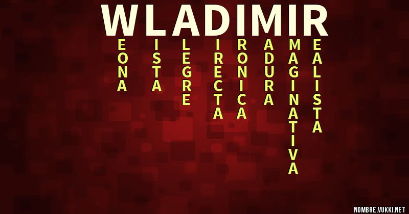 Acróstico wladimir