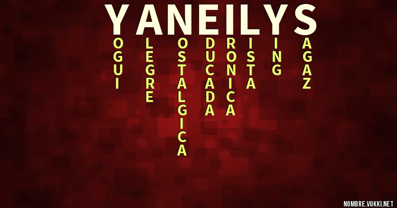 Acróstico yaneilys