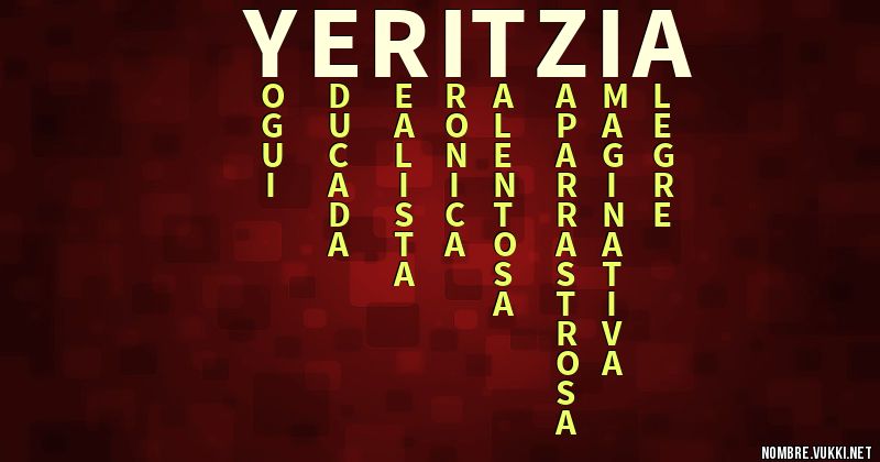 Acróstico yeritzia
