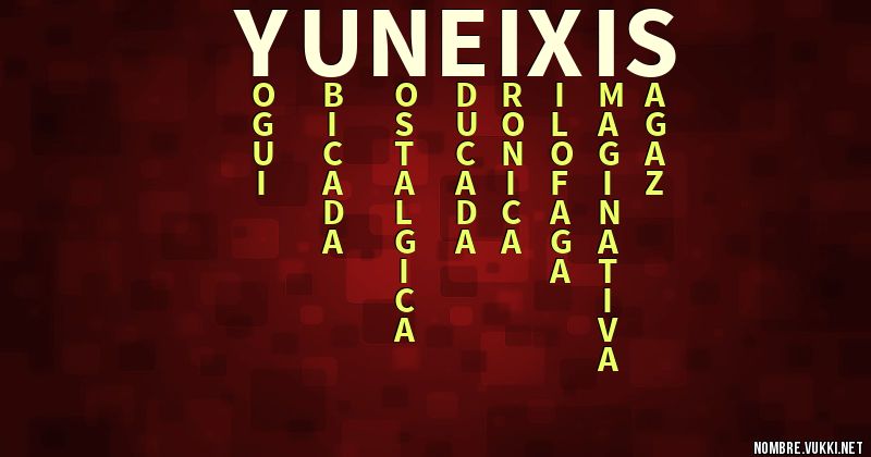 Acróstico yuneixis