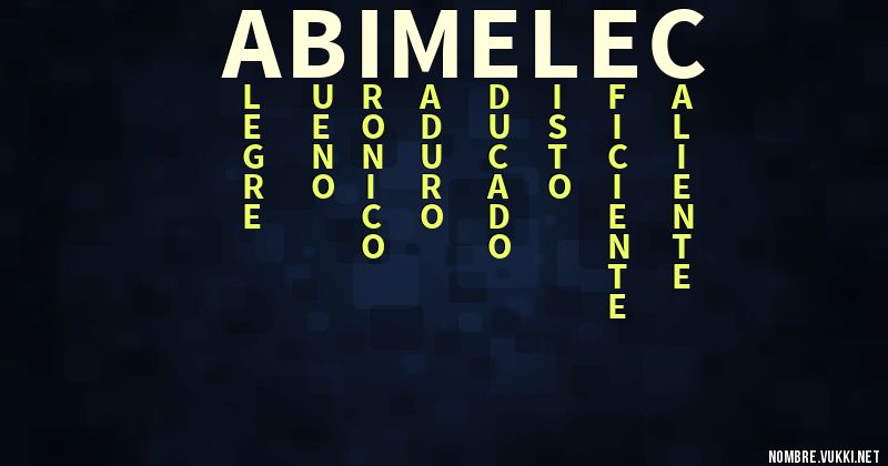 Acróstico abimelec