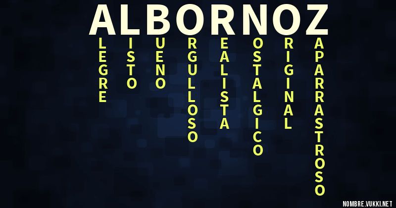 Acróstico albornoz