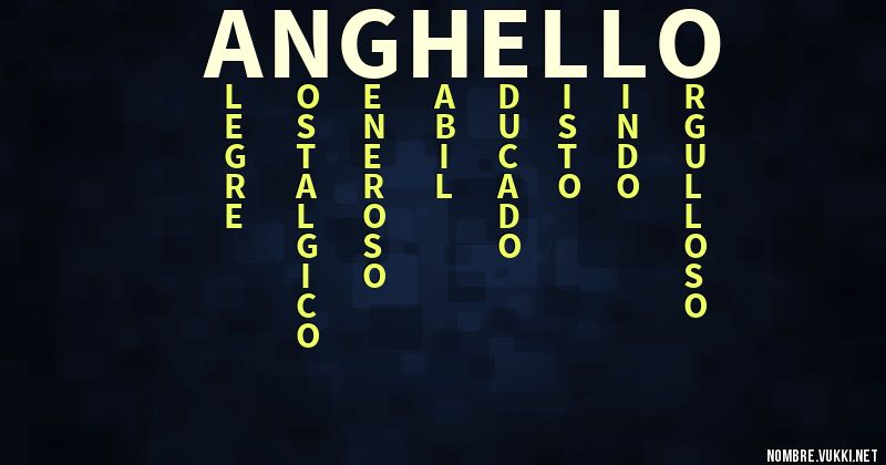 Acróstico anghello