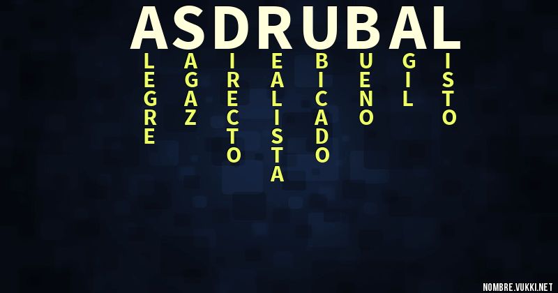 Acróstico asdrúbal