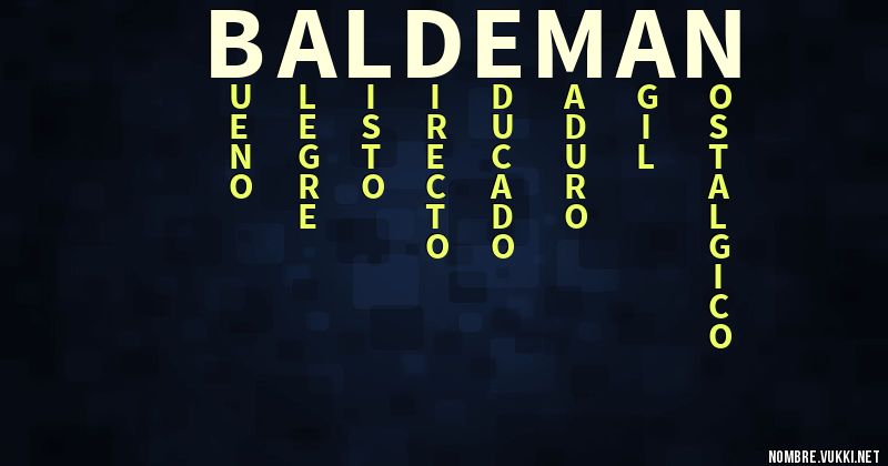 Acróstico baldeman