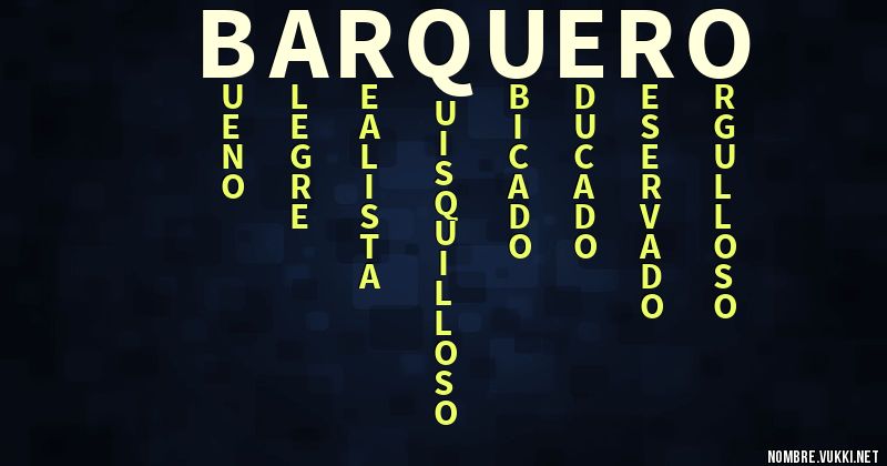 Acróstico barquero