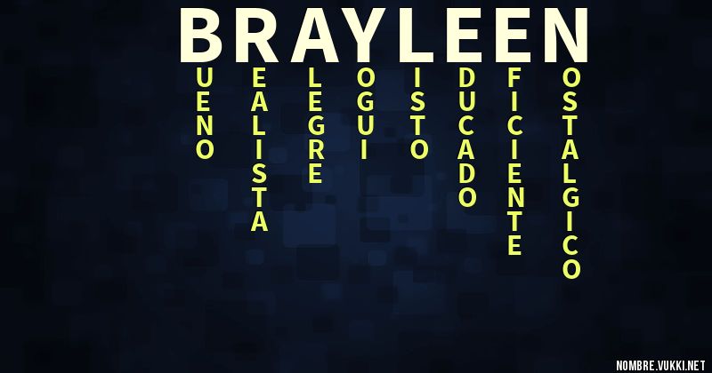 Acróstico brayleen