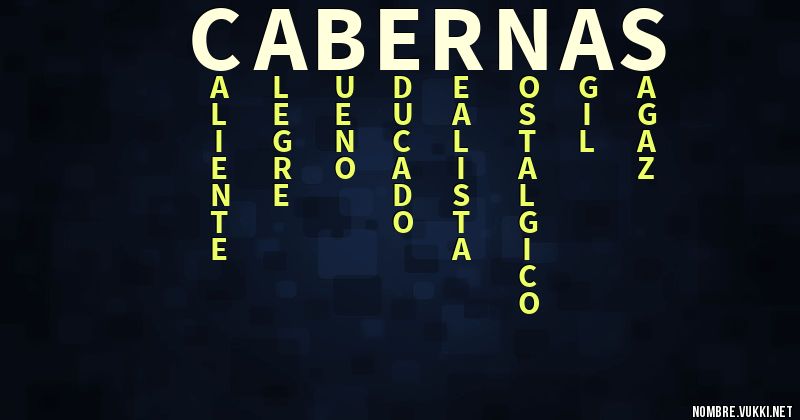 Acróstico cabernas