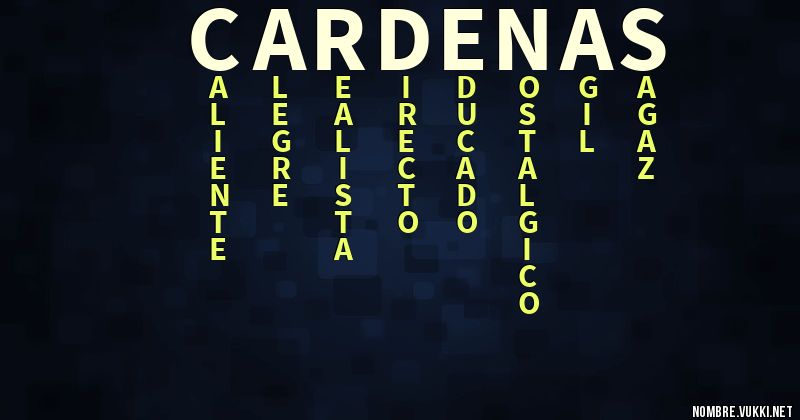 Acróstico cardenas