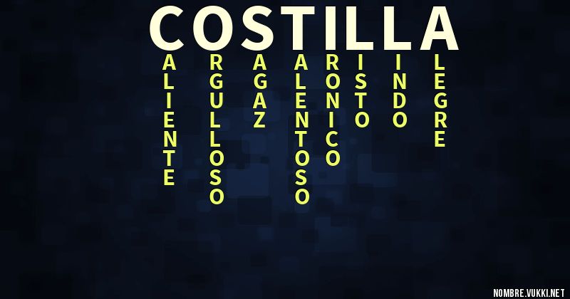 Acróstico costilla