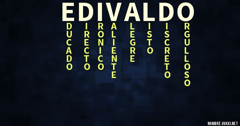 Acróstico edivaldo