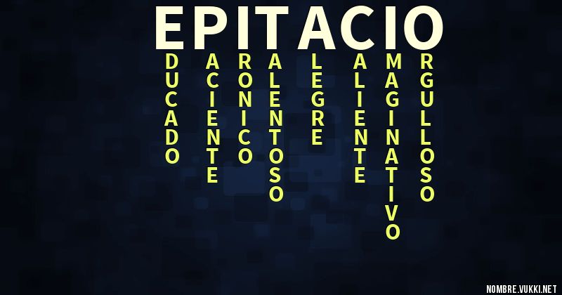 Acróstico epitacio