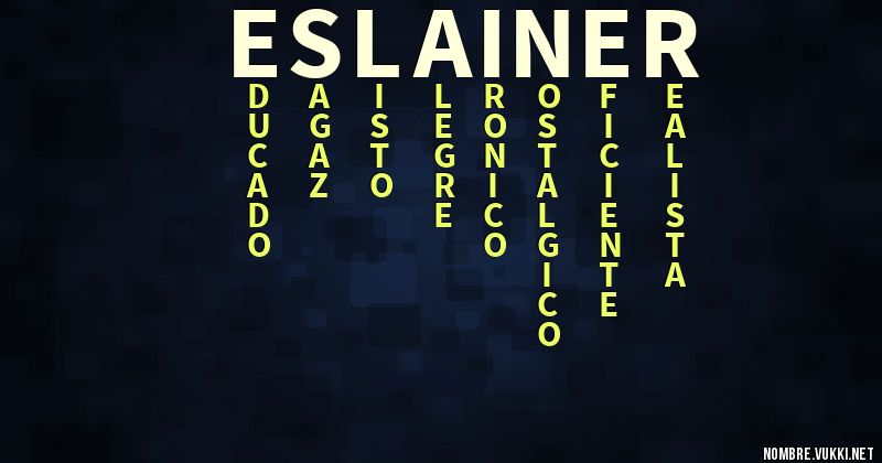 Acróstico eslainer