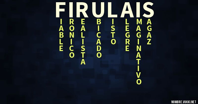 Acróstico firulais
