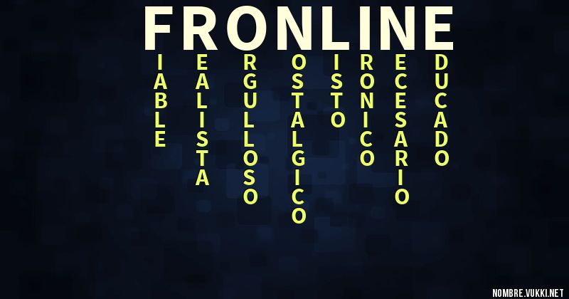 Acróstico fronline