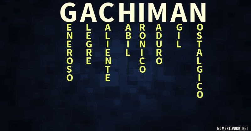 Acróstico gachiman