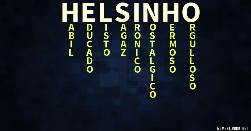 Acróstico helsinho