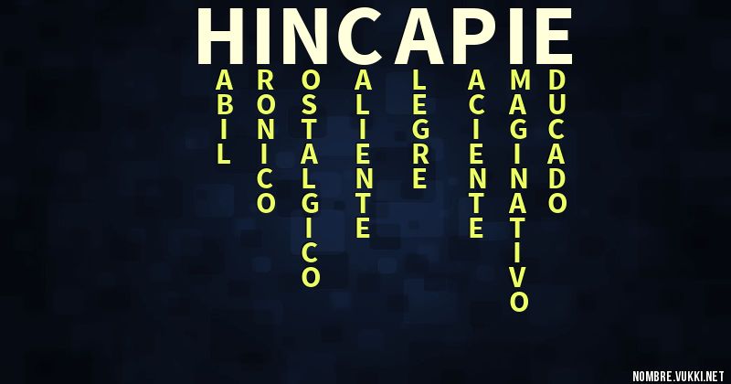 Acróstico hincapie