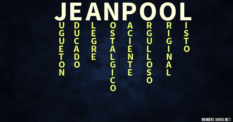 Acróstico jeanpool