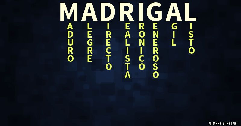 Qu Significa Madrigal