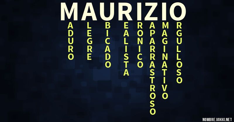 Acróstico maurizio