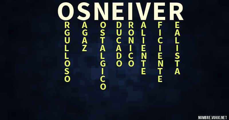 Acróstico osneiver