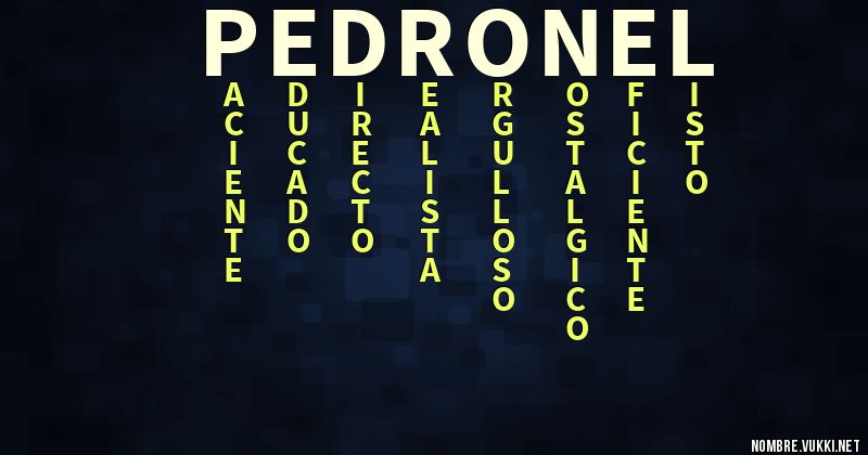 Acróstico pedro nel