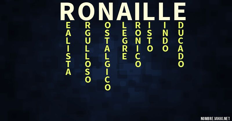 Acróstico ronaille