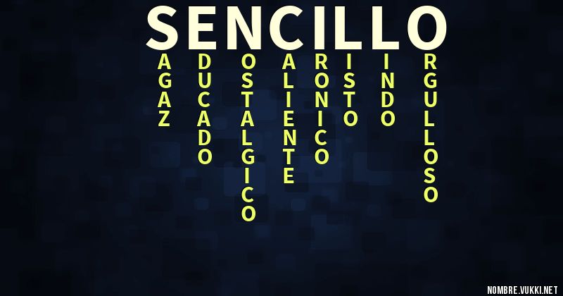 Acróstico sencillo