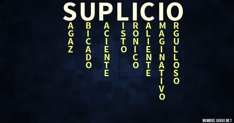 Acróstico suplicio