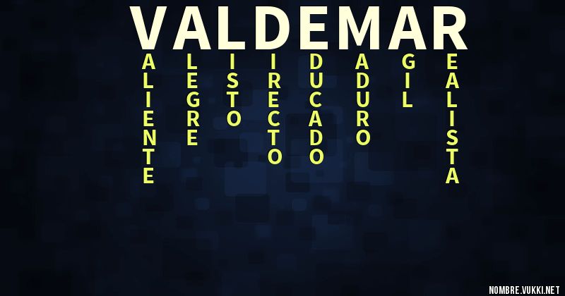 Acróstico valdemar