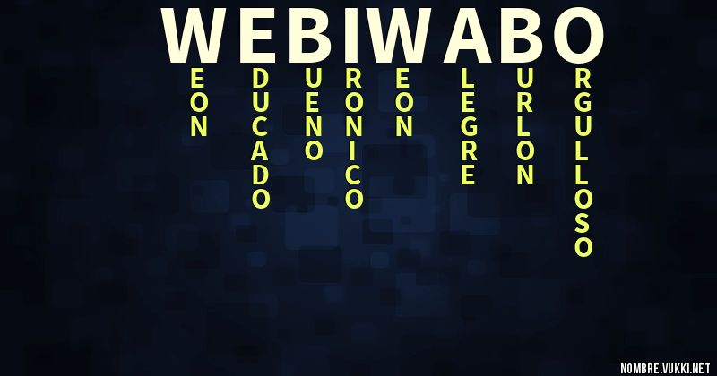 Acróstico webi wabo