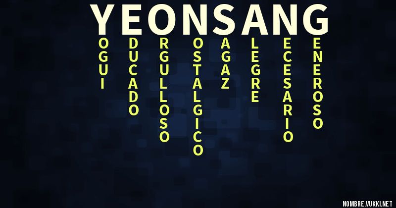 Acróstico yeonsang