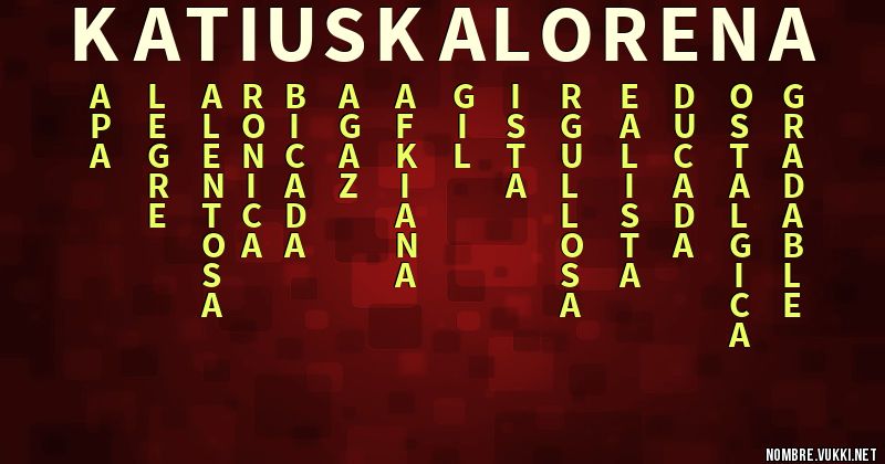 Acróstico katiuska lorena