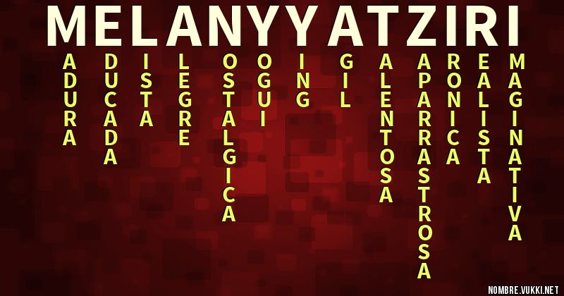 Acróstico melany yatziri