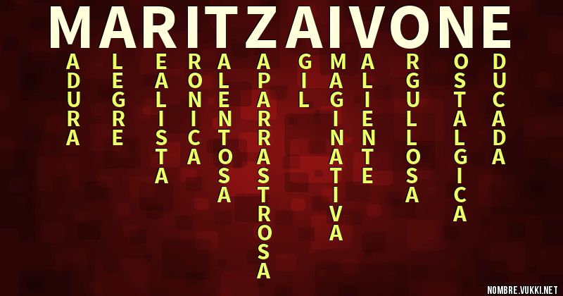 Acróstico maritza ivone